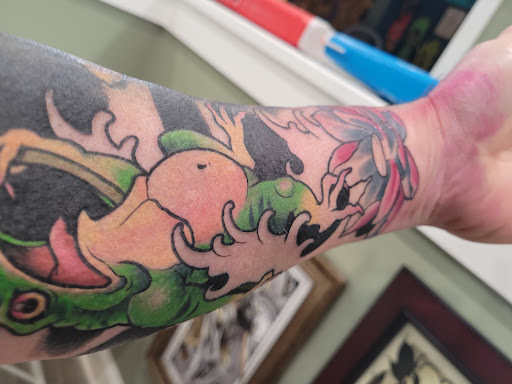 Explore mom dad tattoo ideas, creative tattoo ideas in Charles Town, available at Blue Heron Tattoo