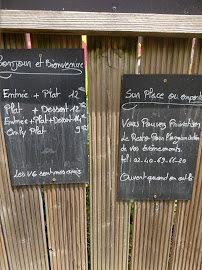 Menu du La P'tite Ardoise à Nantes