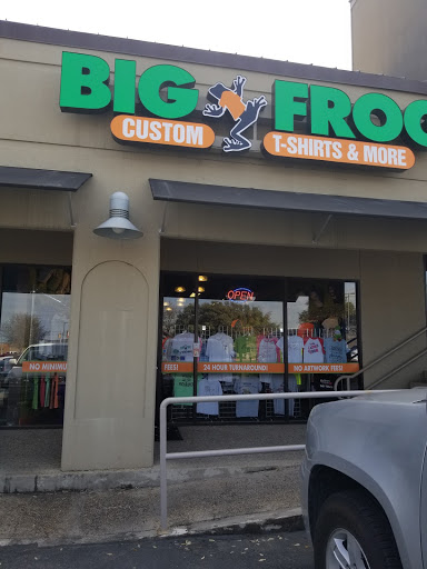 Custom T-shirt Store «Big Frog Custom T-shirts & More of New Braunfels», reviews and photos, 1551 N Walnut Ave #33, New Braunfels, TX 78130, USA