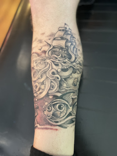 Explore men's tattoo ideas sleeve, creative tattoo ideas in Hayesville, available at Studio 1891 Ink & Art