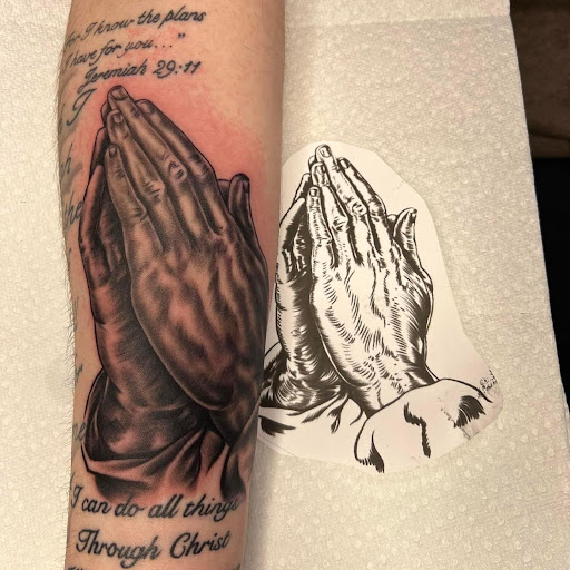 Explore no weapon formed against me shall prosper tattoo ideas, creative tattoo ideas in Lake Villa, available at Eternal Tiger Tattoo