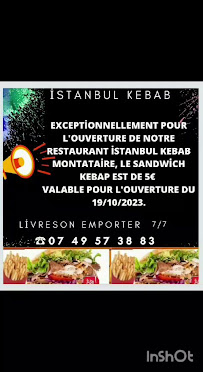 Restaurant İstanbul kebab Montataire à Montataire (le menu)
