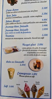 Menu du La Plage Messanges à Messanges