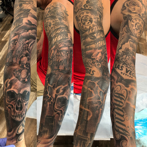 Explore vertical tattoo ideas, creative tattoo ideas in Lockport, available at Archer Ink Tattoo