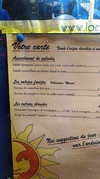 Menu du Restaurant La Colonne à Villefranche-sur-Saône
