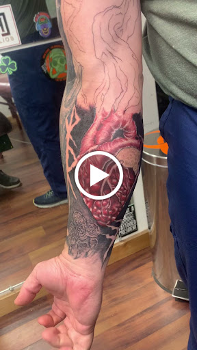 Explore back of arm tattoo ideas, creative tattoo ideas in Cedar Springs, available at Americas Renegade Tattoo Society