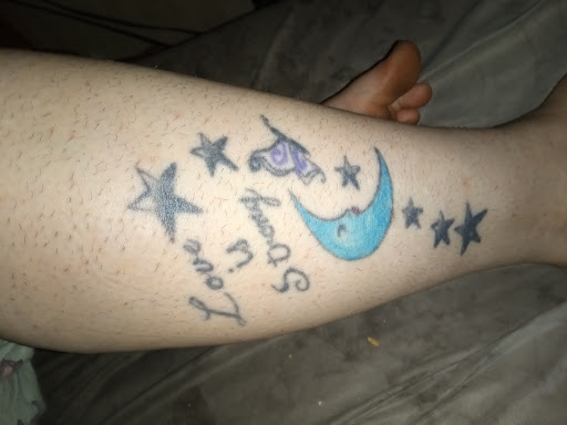 Explore love heart tattoo ideas, creative tattoo ideas in Mount Airy, available at Gypsy Moon Tattoo Studio