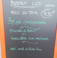 Menu / carte de Bistro loco à Saint-Pierre-des-Corps