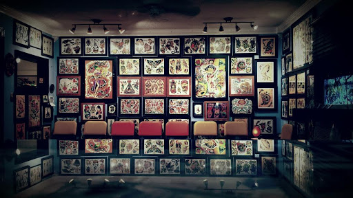 Explore hellscape sleeve tattoo ideas, creative tattoo ideas in Fairfax, available at Marlowe Ink Tattoo Fairfax