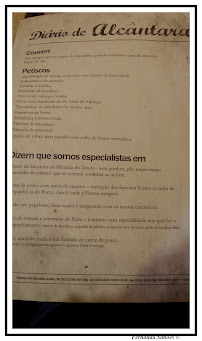 Alcântara 50 à Lisbon menu