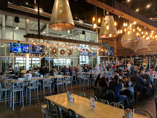 A row of beer taps