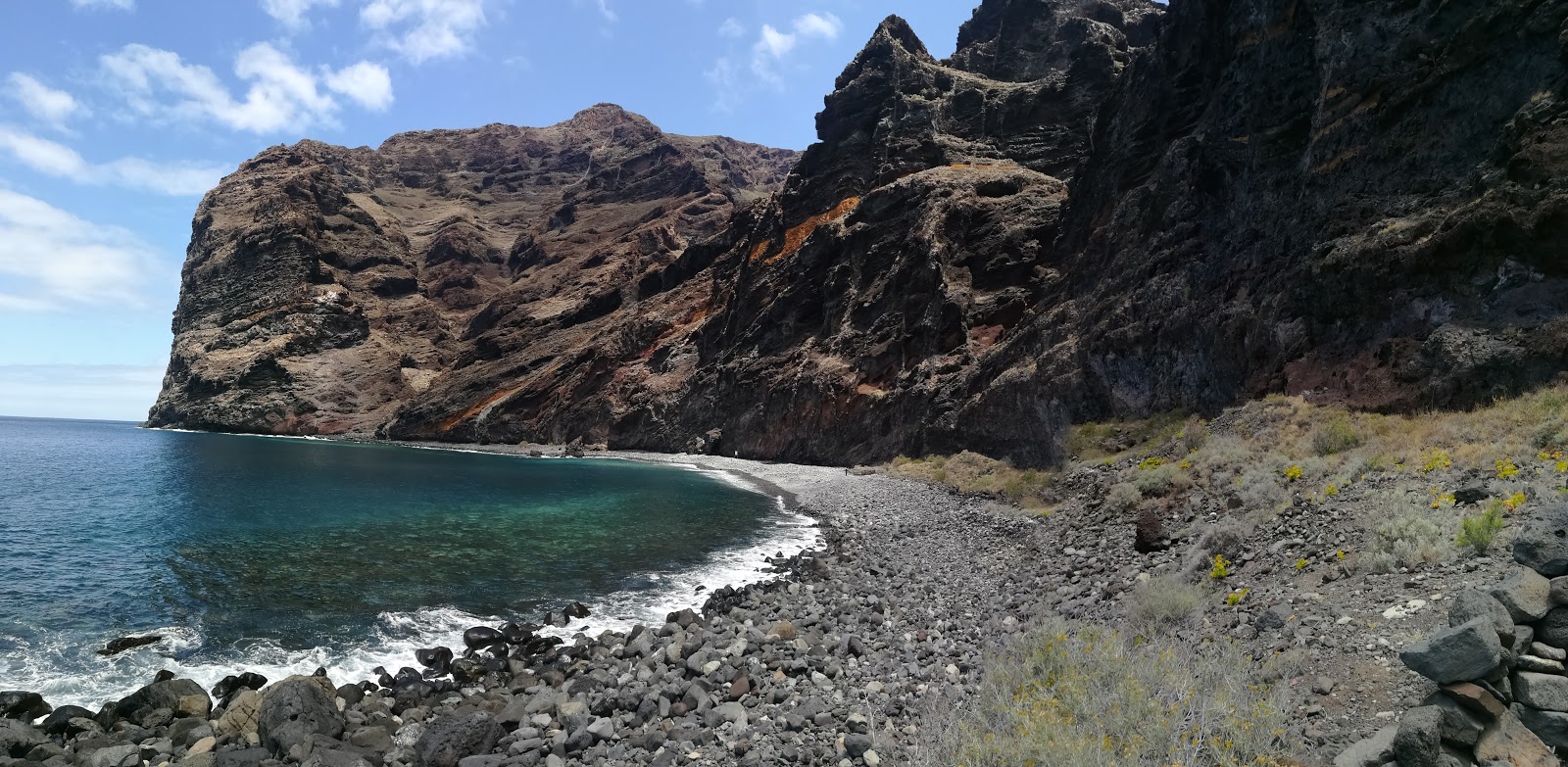 Fotografija Playa de Barranco Seco z kamni površino