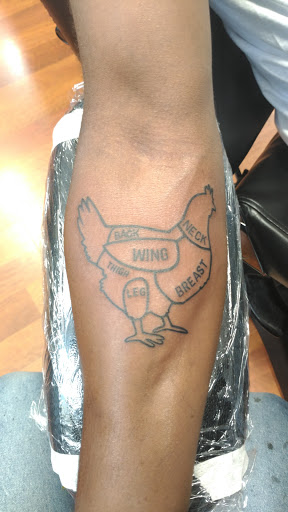 Explore 2 initial tattoo ideas, creative tattoo ideas in New York, available at Studio 28 Tattoos, Body Piercing, and Fine Jewelry