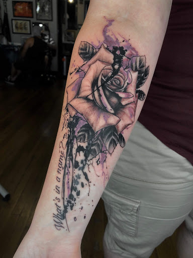 Explore morticia and gomez tattoo ideas, creative tattoo ideas in Vancouver, available at Hopeless Tattoo & Piercing