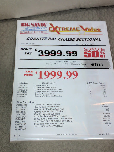 Furniture Store «Big Sandy Superstore-Polaris», reviews and photos, 1180 Polaris Pkwy, Columbus, OH 43240, USA