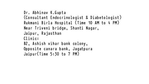 Dr. Abhinav Kumar Gupta ( Diabetes, Thyroid and Hormone Specialist)