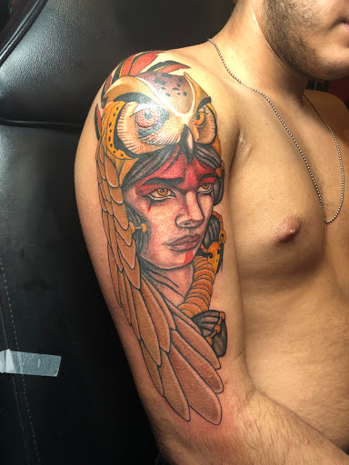Explore sleeve tattoo ideas for females, creative tattoo ideas in Odessa, available at Evil Ink Tattoo