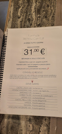Menu / carte de Sushi Club Corbetta à Corbetta