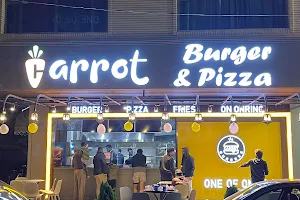 Carrot burger & pizza image