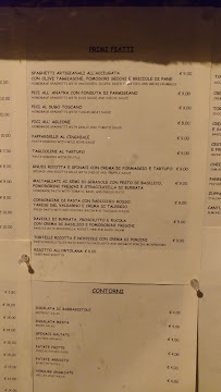 Alla Corte Di Bacco à Ambra menu