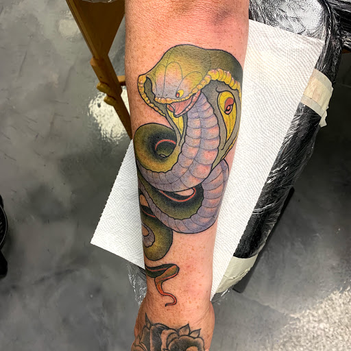 Explore blue collar tattoo ideas, creative tattoo ideas in Tallmadge, available at Killjoy tattoo