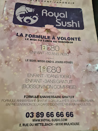 Restaurant de sushis Royal Sushi Mulhouse à Mulhouse (la carte)