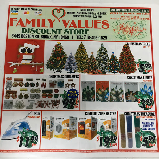 Discount Store «Family Values Discount Store», reviews and photos, 3449 Boston Rd, Bronx, NY 10469, USA