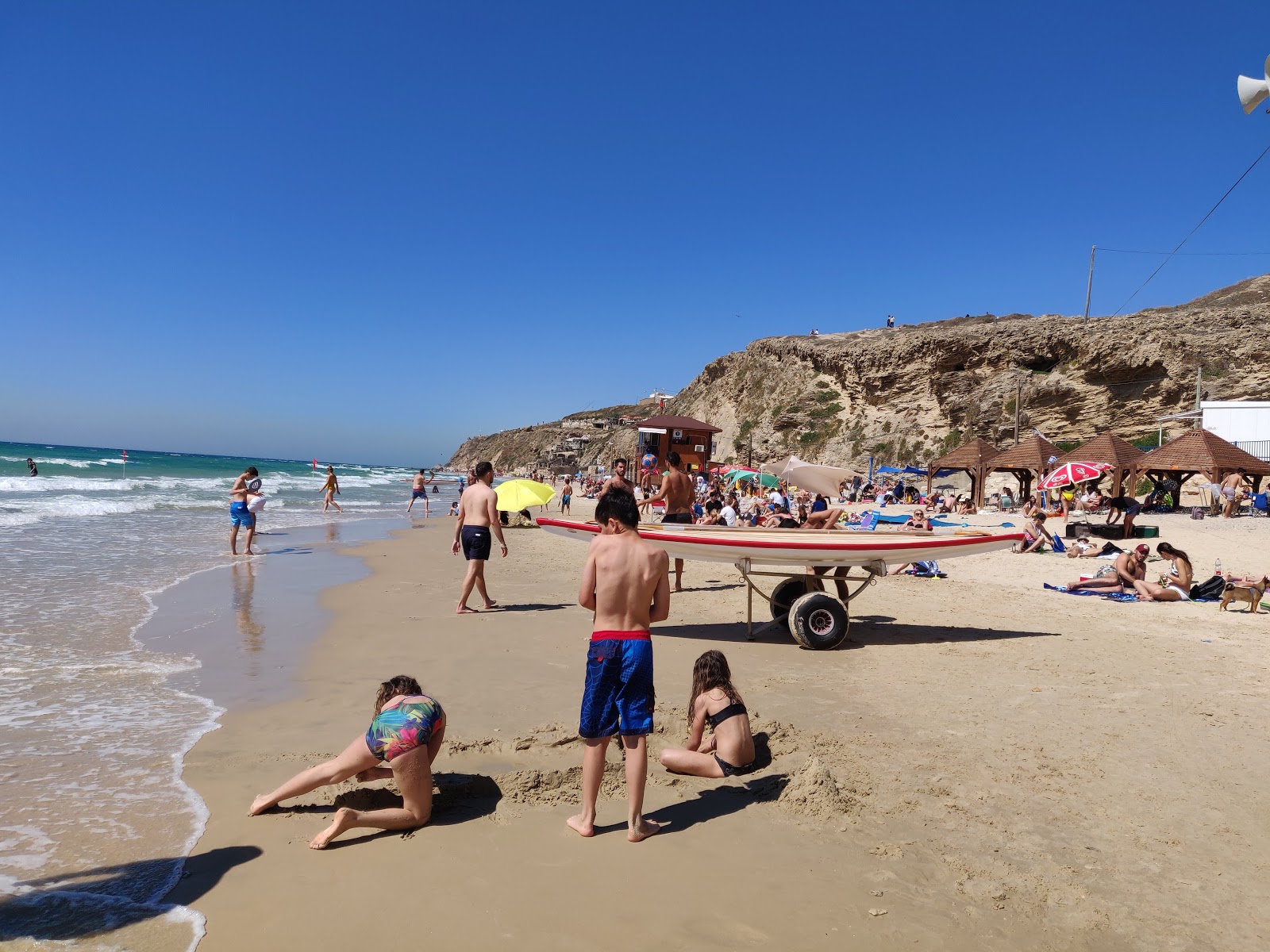 Foto van Sidna Ali beach en de nederzetting