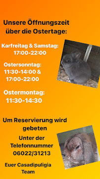 Menu / carte de Casa di Puglia à Obernburg