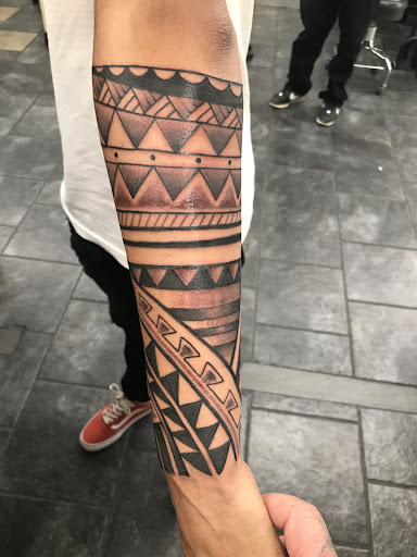 Explore finger print heart tattoo ideas, creative tattoo ideas in San Marcos, available at Locally Famous Tattoo