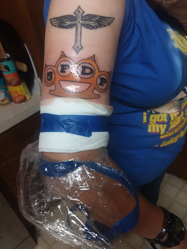 Explore patchwork tattoo ideas male, creative tattoo ideas in Lees Summit, available at Bleeding Heart Tattoo