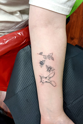 Explore men tattoo ideas leg, creative tattoo ideas in Pittsburg, available at NeonMoon Tattoo