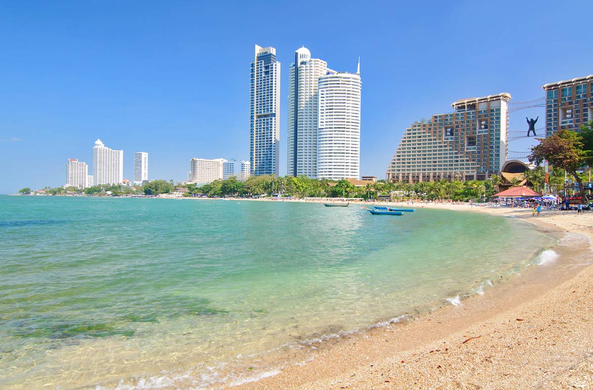Jomtien Beach的照片 带有米色沙子表面