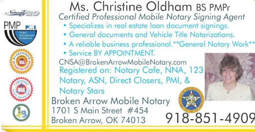 Notary Public «Broken Arrow Mobile Notary, subsidiary of Oldham Communication Group LLC», reviews and photos