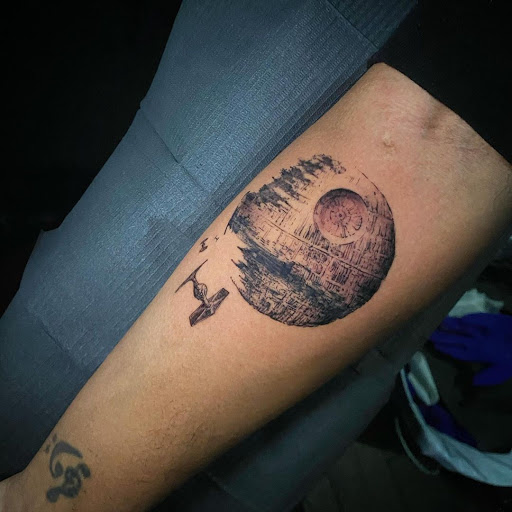 Explore st christopher tattoo ideas, creative tattoo ideas in Kissimmee, available at Ol Skool Tattoos Studio