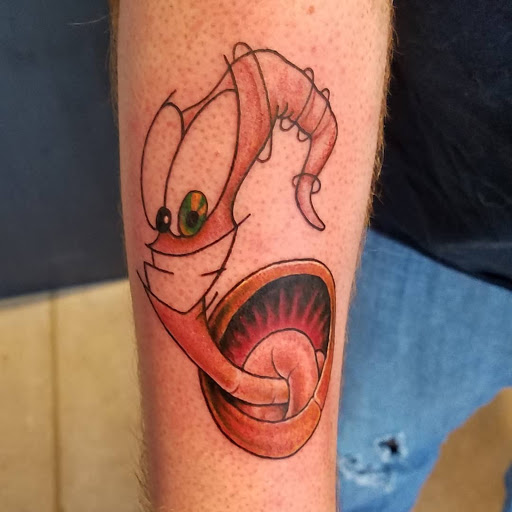 Explore back leg tattoo ideas for females, creative tattoo ideas in Atlanta, available at Empyrean Tattoo Studio