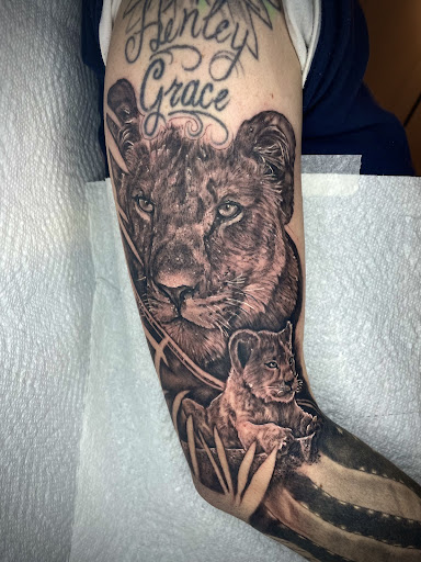 Explore wrist cover up tattoos ideas, creative tattoo ideas in Lakeview, available at Backwoods Tattoo Studio