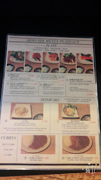 Taisho ken à Paris menu