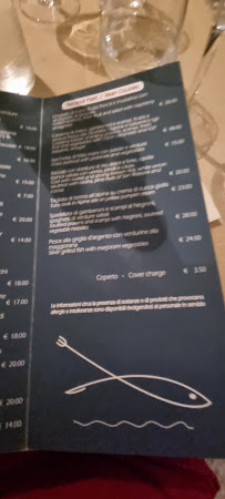 Menu / carte de Cusin del Mar à Antignano
