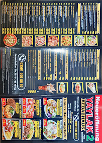 Menu / carte de YAYLAK Dürüm-Kebab-Haus 2 à Pirna