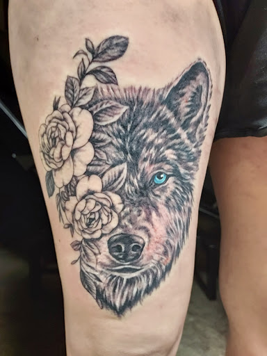 Explore werewolf tattoo ideas, creative tattoo ideas in Alamosa, available at Ink Pusher