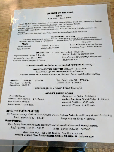 Gourmet Grocery Store «Nodines Gourmet Store», reviews and photos, 39 North St, Goshen, CT 06756, USA