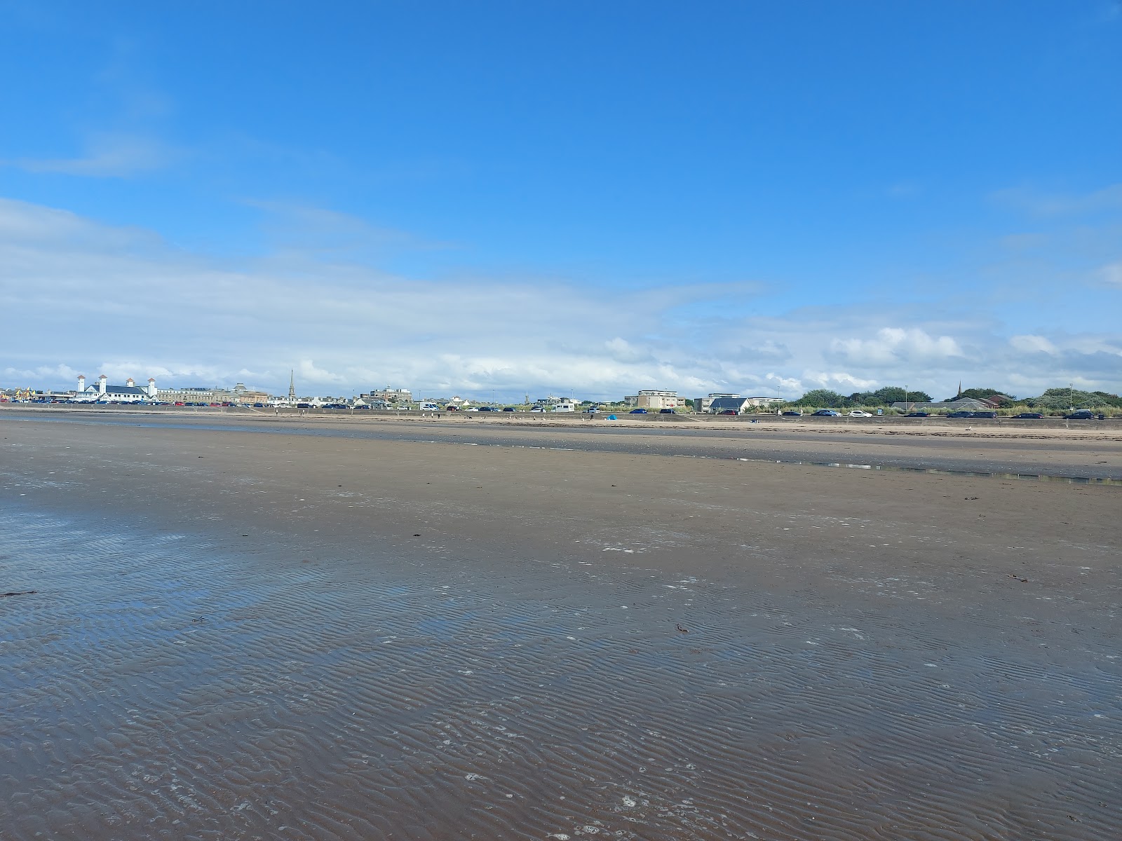 Fotografija Ayr plaža z dolga ravna obala