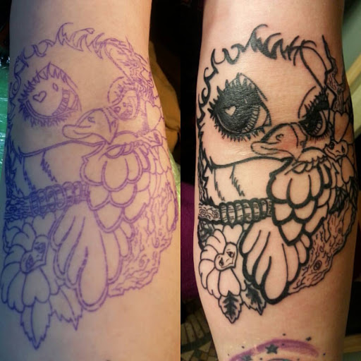 Explore mother and daughter matching tattoos ideas, creative tattoo ideas in Nottingham, available at HoneyBee Tattoo Studio