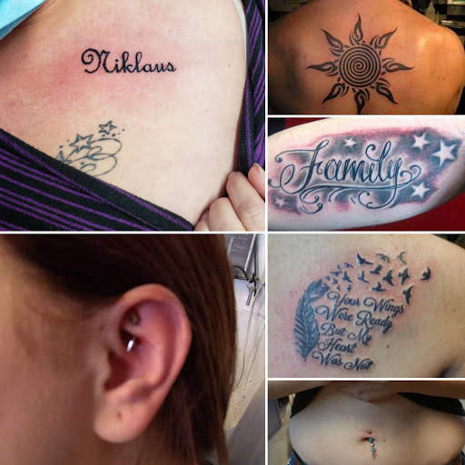 Explore leg tattoo ideas woman, creative tattoo ideas in Elko, available at Tom Custom Tattoos and Body Piercing Studio