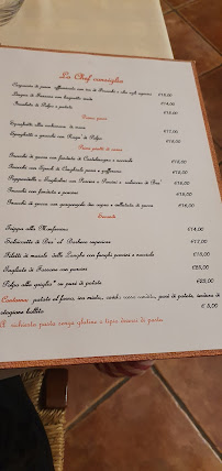 Menu du Osteria X Bacco à Acqui Terme