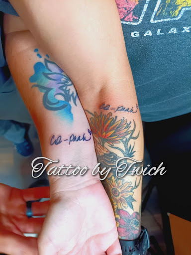 Explore men's words tattoo ideas, creative tattoo ideas in San Tan Valley, available at Frontier Tattoo Company