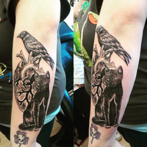 Tattoo Shop «A - Town Ink Tattoo Studio», reviews and photos, 1313 Jackson St, Anderson, IN 46016, USA