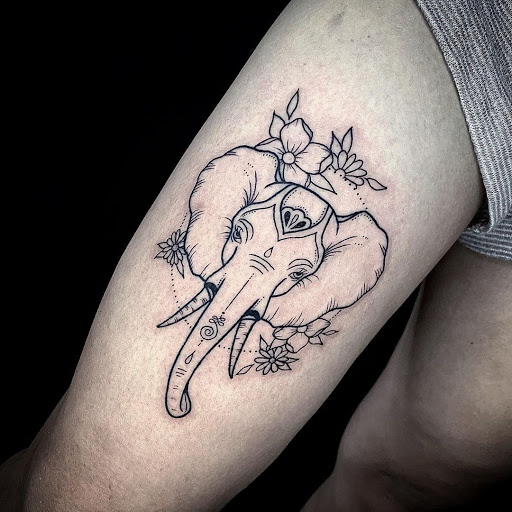 Explore navajo tattoo ideas, creative tattoo ideas in Corona, available at Crop Circles Tattoo Studio