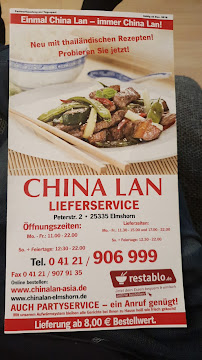 Carte du China-Lan à Elmshorn